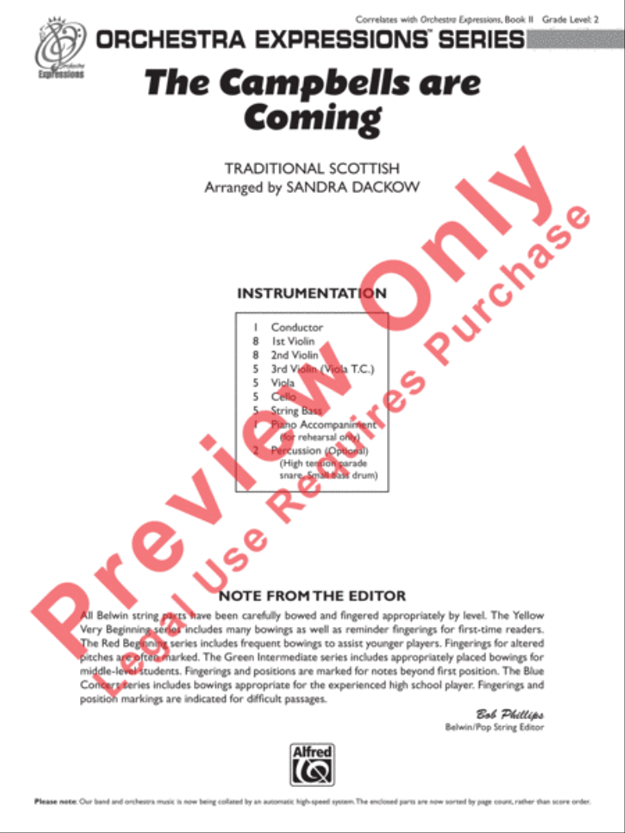 The Campbells Are Coming The Campbells Are Coming String Orchestra scores gallery preview page 2