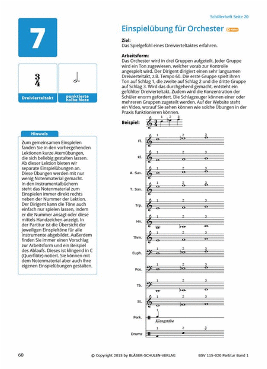 Gemeinsam Lernen & Spielen 1 Partitur Concert Band scores gallery preview page 5
