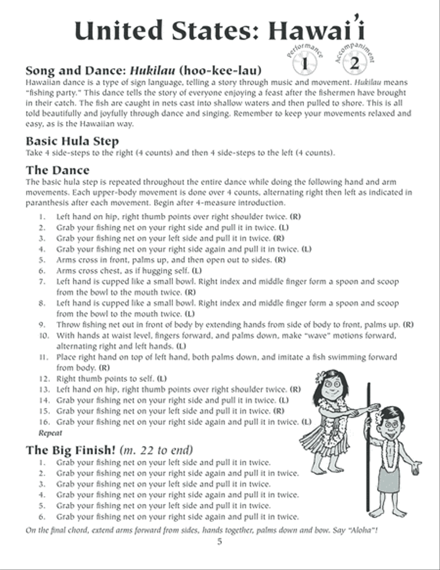 Sing and Dance Around the World Unison Choir scores gallery preview page 6