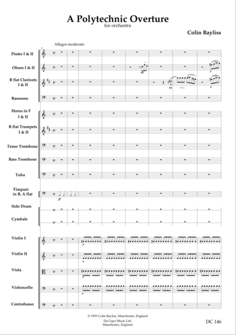 A Polytechnic Overture Large Ensemble scores gallery preview page 1