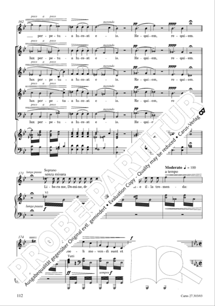Messa da Requiem 4-Part scores gallery preview page 113