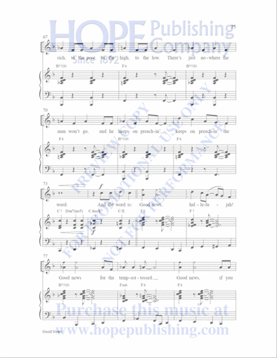 Sailor's Bible Sailor's Bible Children's Choir scores gallery preview page 76