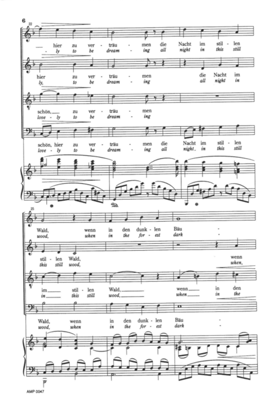 Wie schon, hier zu vertraumen Op. 22, no.4 4-Part scores gallery preview page 9