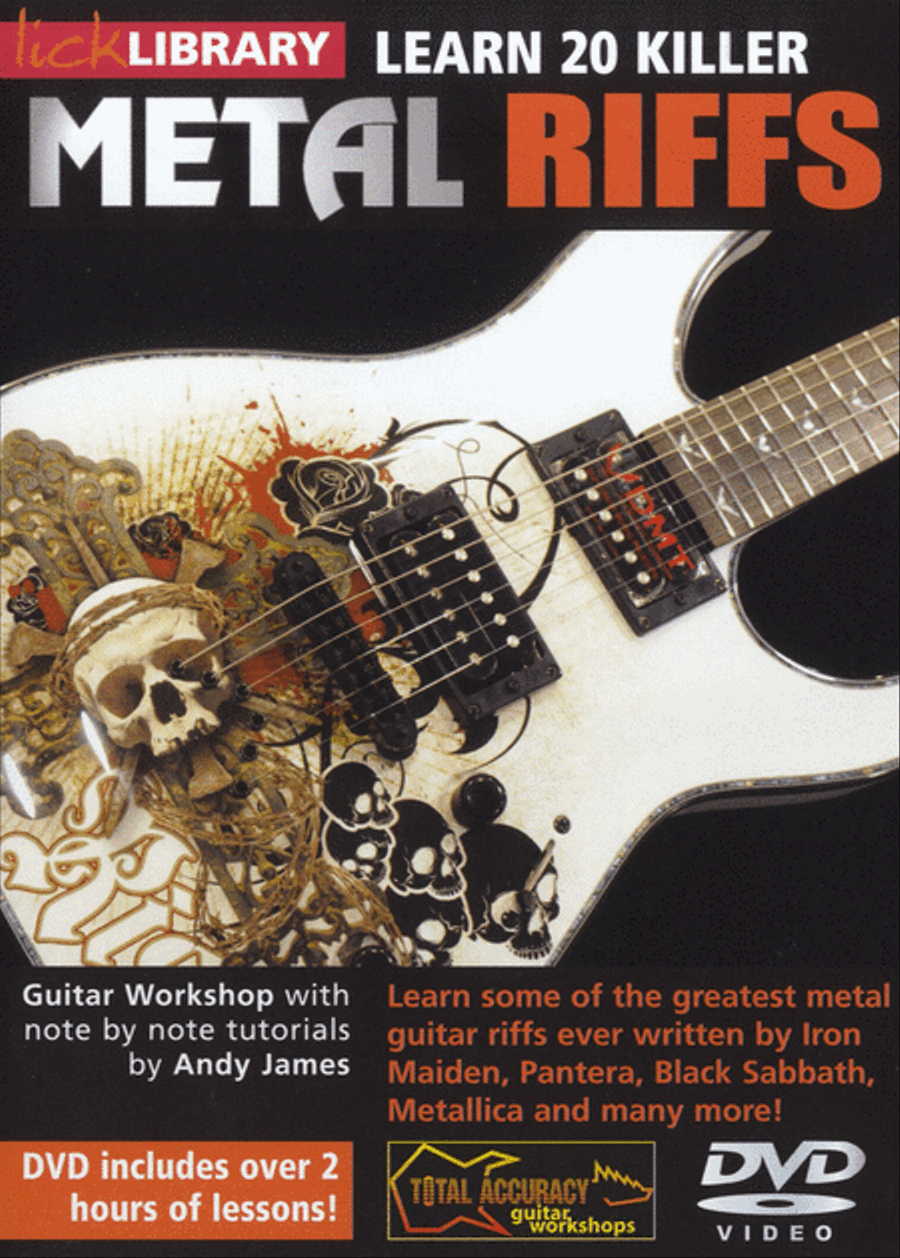 Learn 20 Killer Metal Riffs Electric Guitar scores gallery preview page 1