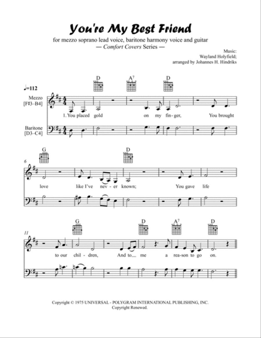 You're My Best Friend Piano scores gallery preview page 2
