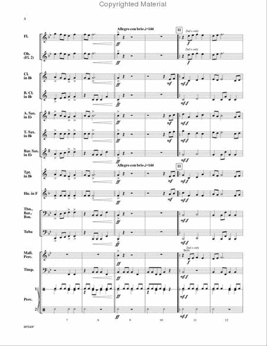 Cimarron Concert Band scores gallery preview page 3