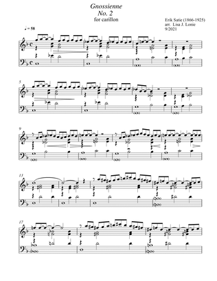 Gnossienne No. 2 (F Maj) for carillon
