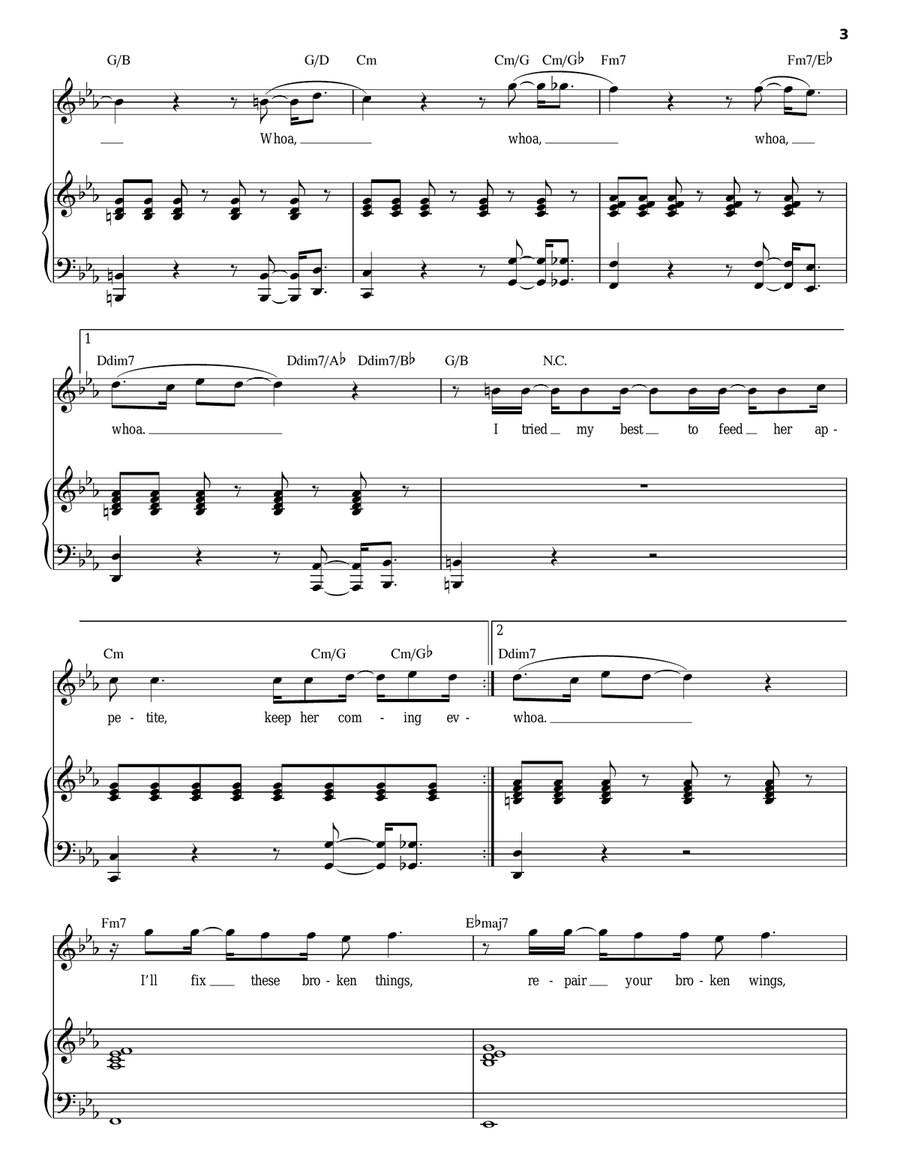 This Love Piano, Vocal scores gallery preview page 3