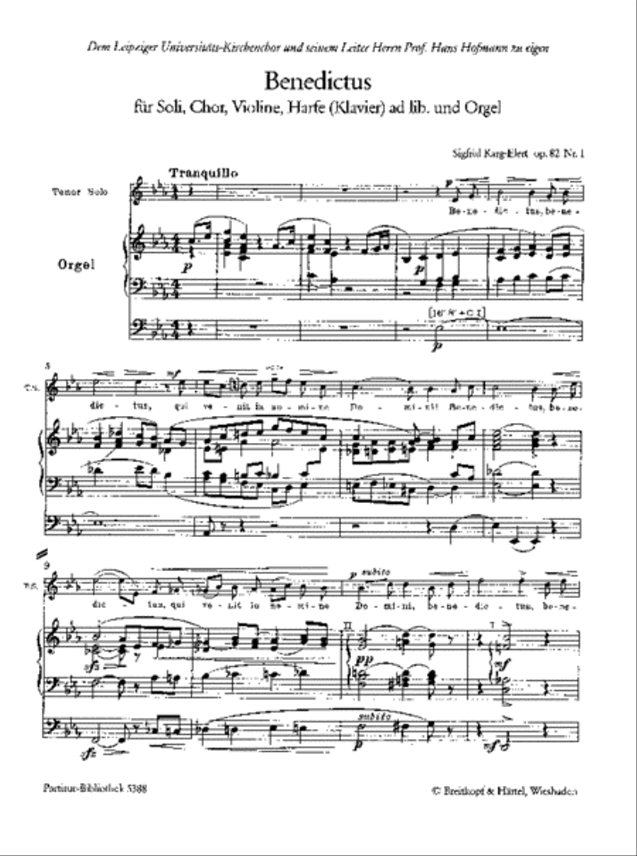 Benedictus Op. 82/1 Choir scores gallery preview page 2