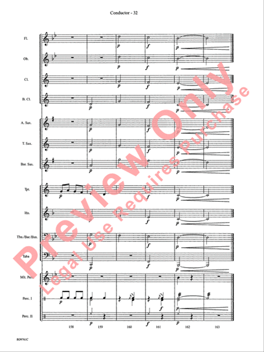 Bartók Suite (from For Children) by Bela Bartok Concert Band - Sheet Music page 35
