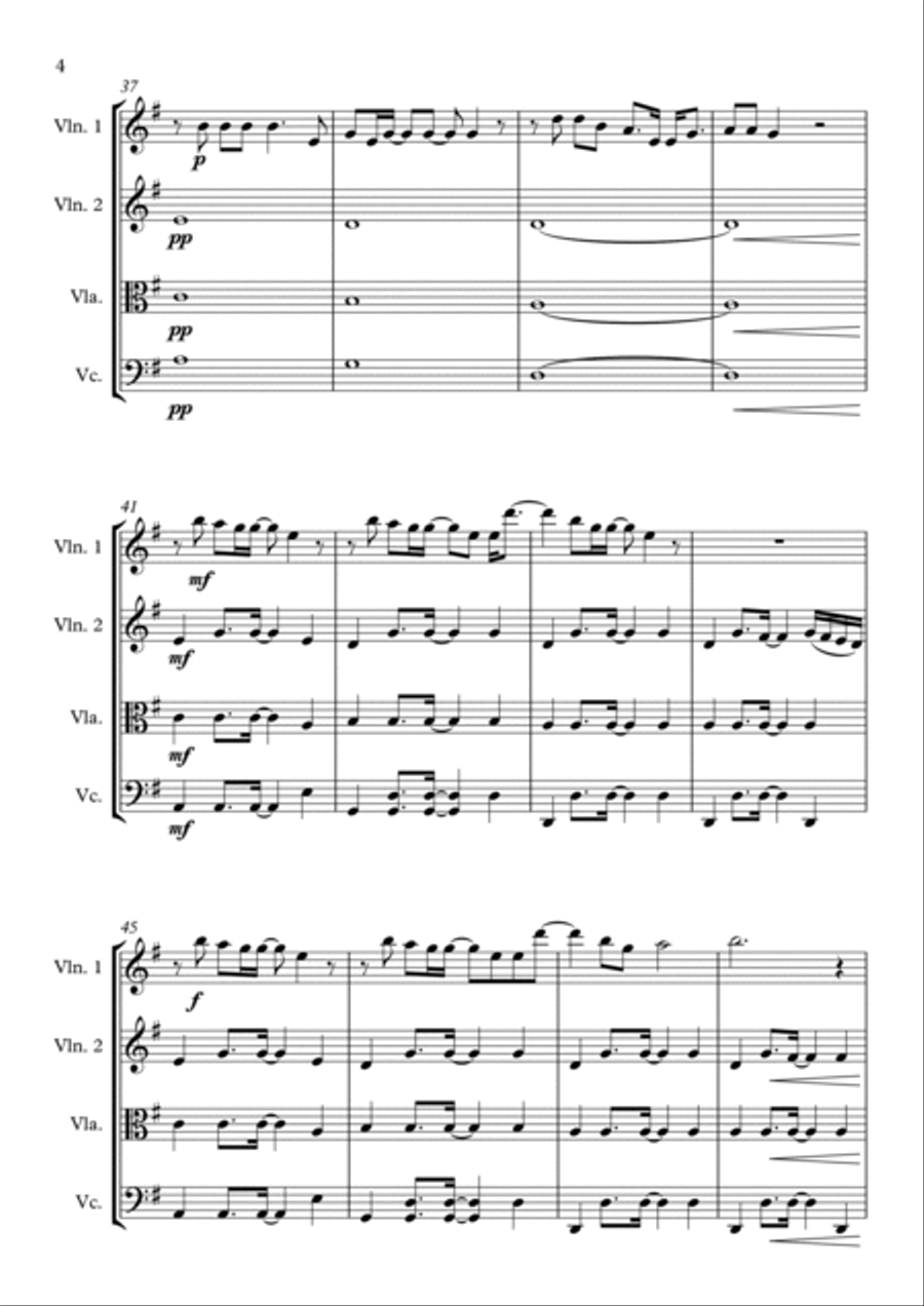 You Got The Love String Quartet scores gallery preview page 4
