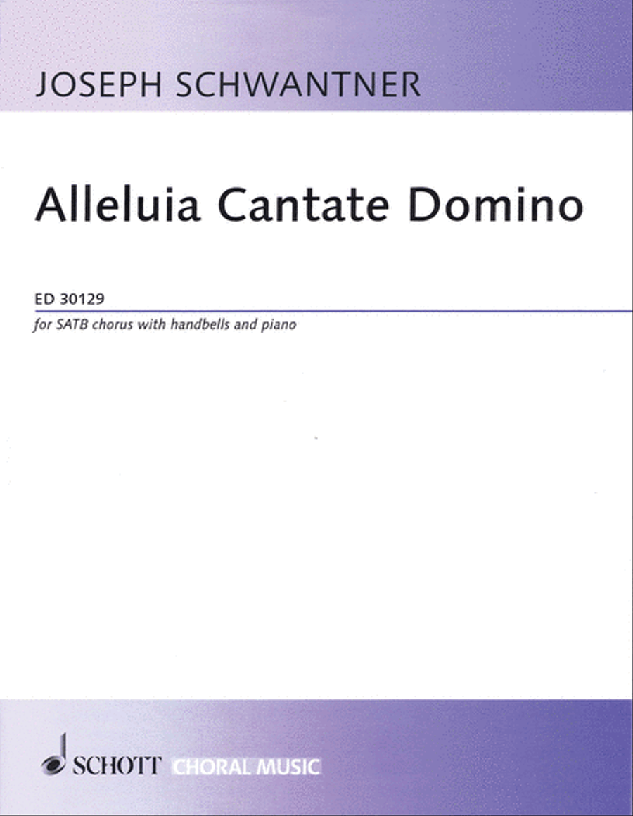 Alleluia Cantate Domino 4-Part scores gallery preview page 1