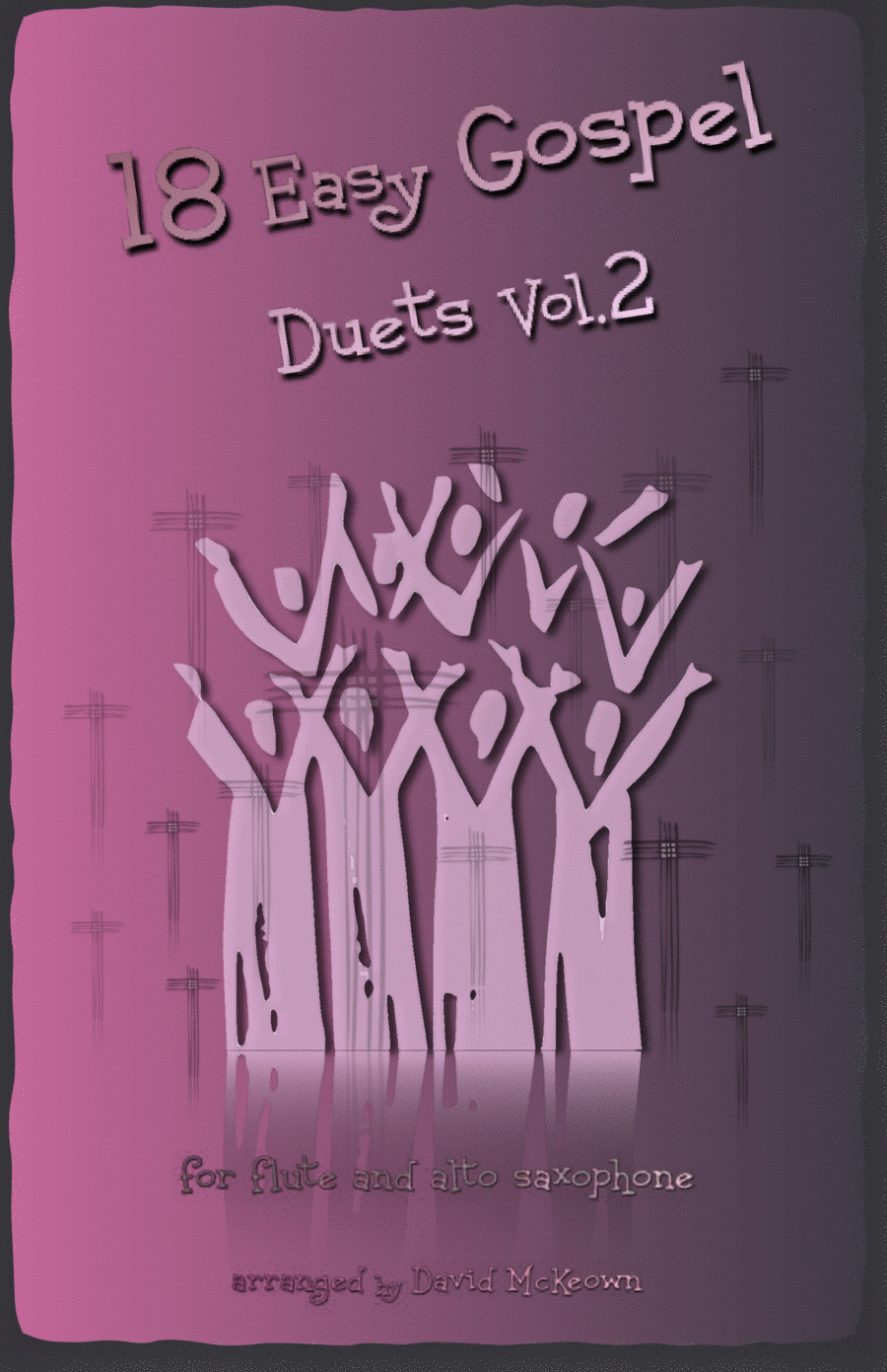 18 Easy Gospel Duets Vol.2 for Flute and Alto Saxophone Woodwind Duet scores gallery preview page 1