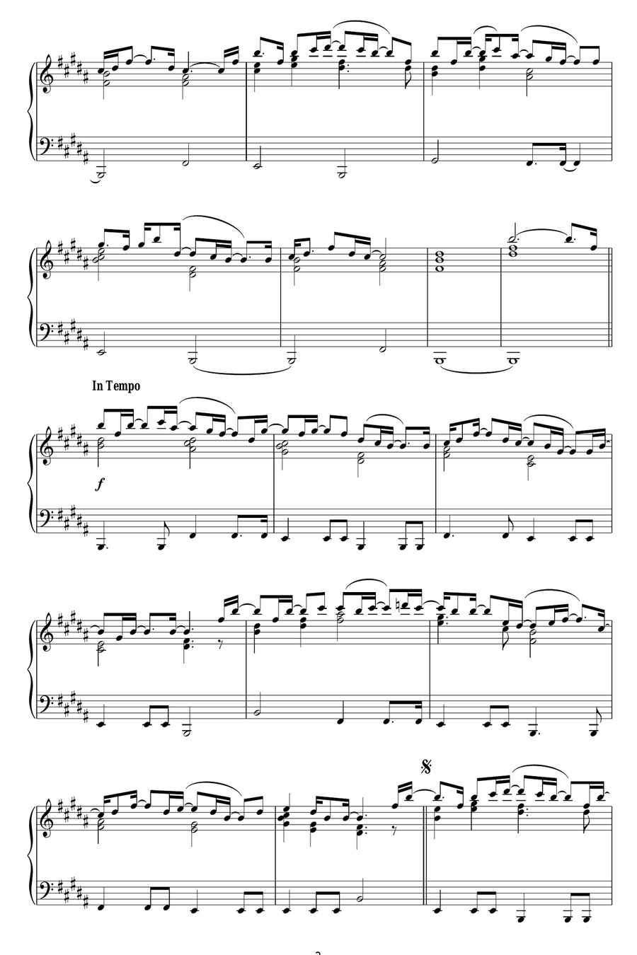 Swallowed In The Sea Piano Solo scores gallery preview page 2