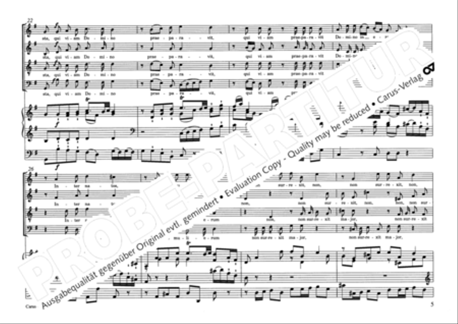 Inter natos mulierum 4-Part scores gallery preview page 6