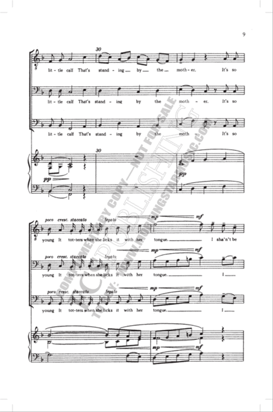 The Pasture 3-Part scores gallery preview page 8