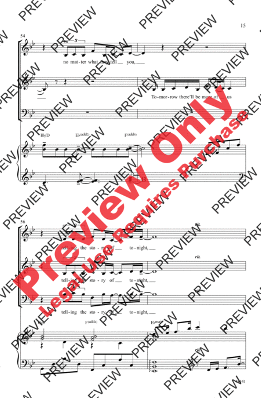 Found/Tonight 3-Part scores gallery preview page 15