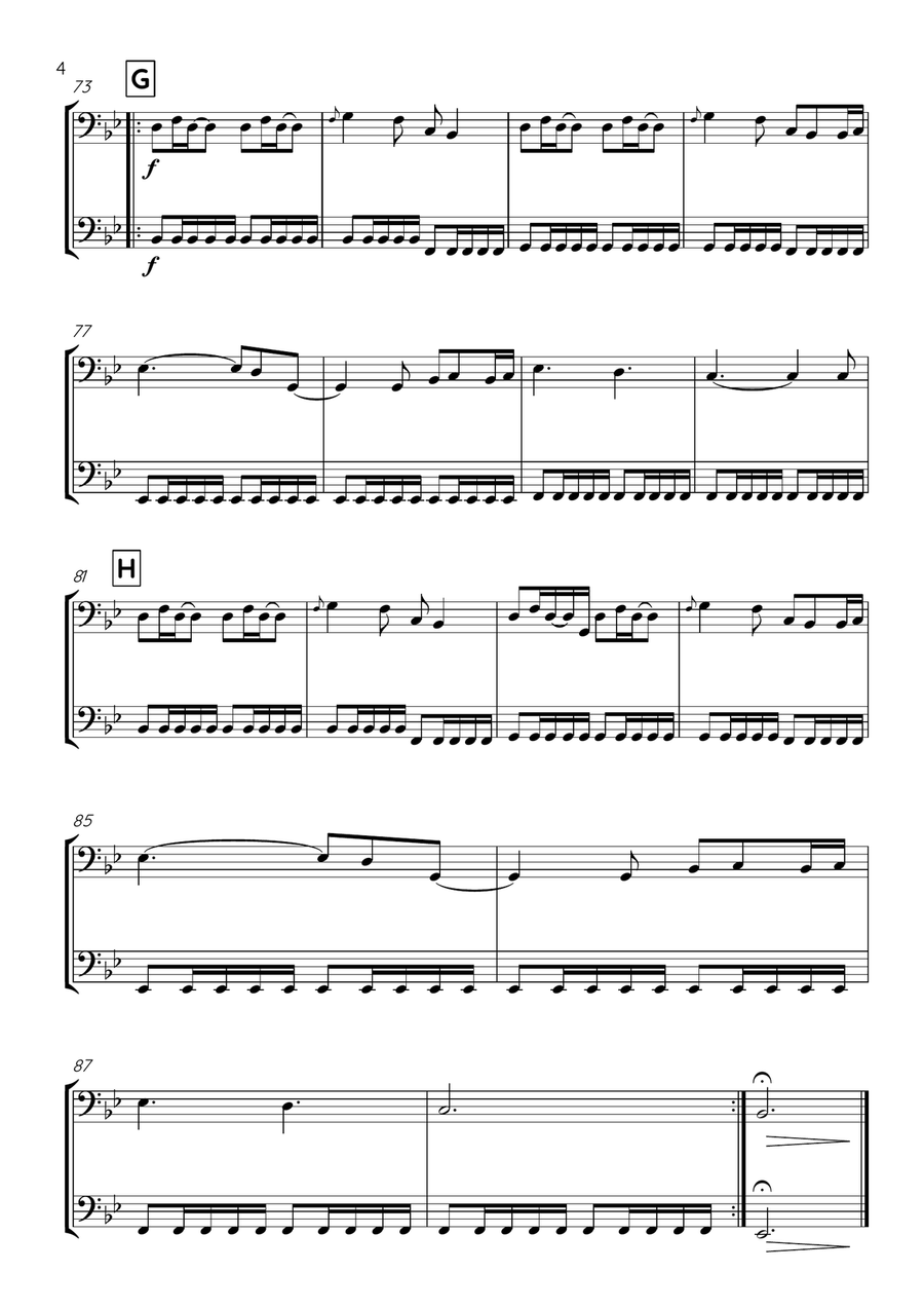 A Thousand Years String Duet scores gallery preview page 4