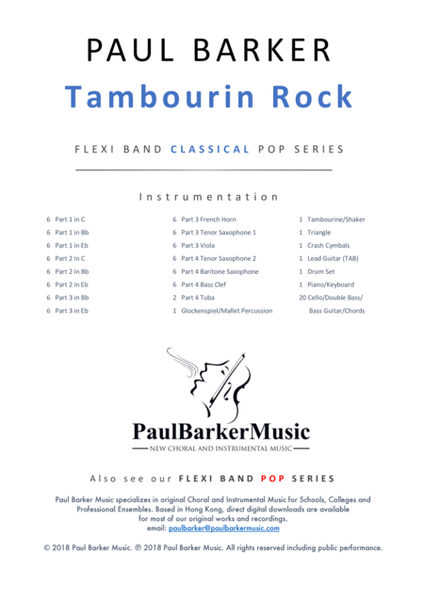 Tambourin Rock (Flexible Instrumentation) image number null