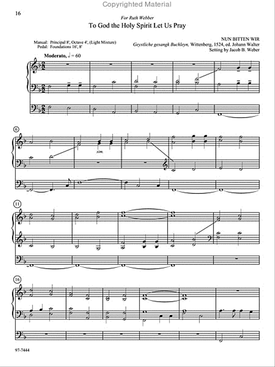 Soli Deo Gloria: Eight Distinctive Chorale Preludes for Every Organist, Set 1 Organ scores gallery preview page 5