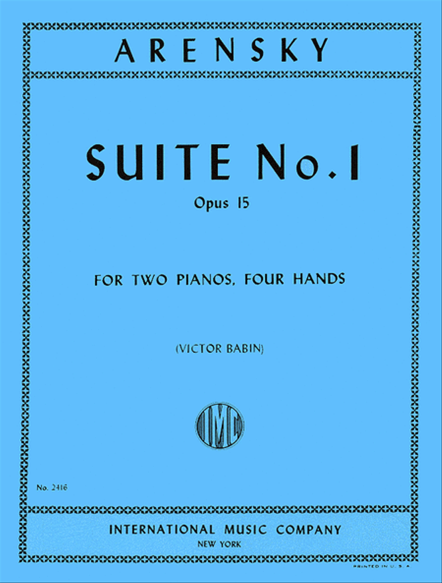 Suite, Op. 15 (set) Piano Duet scores gallery preview page 1