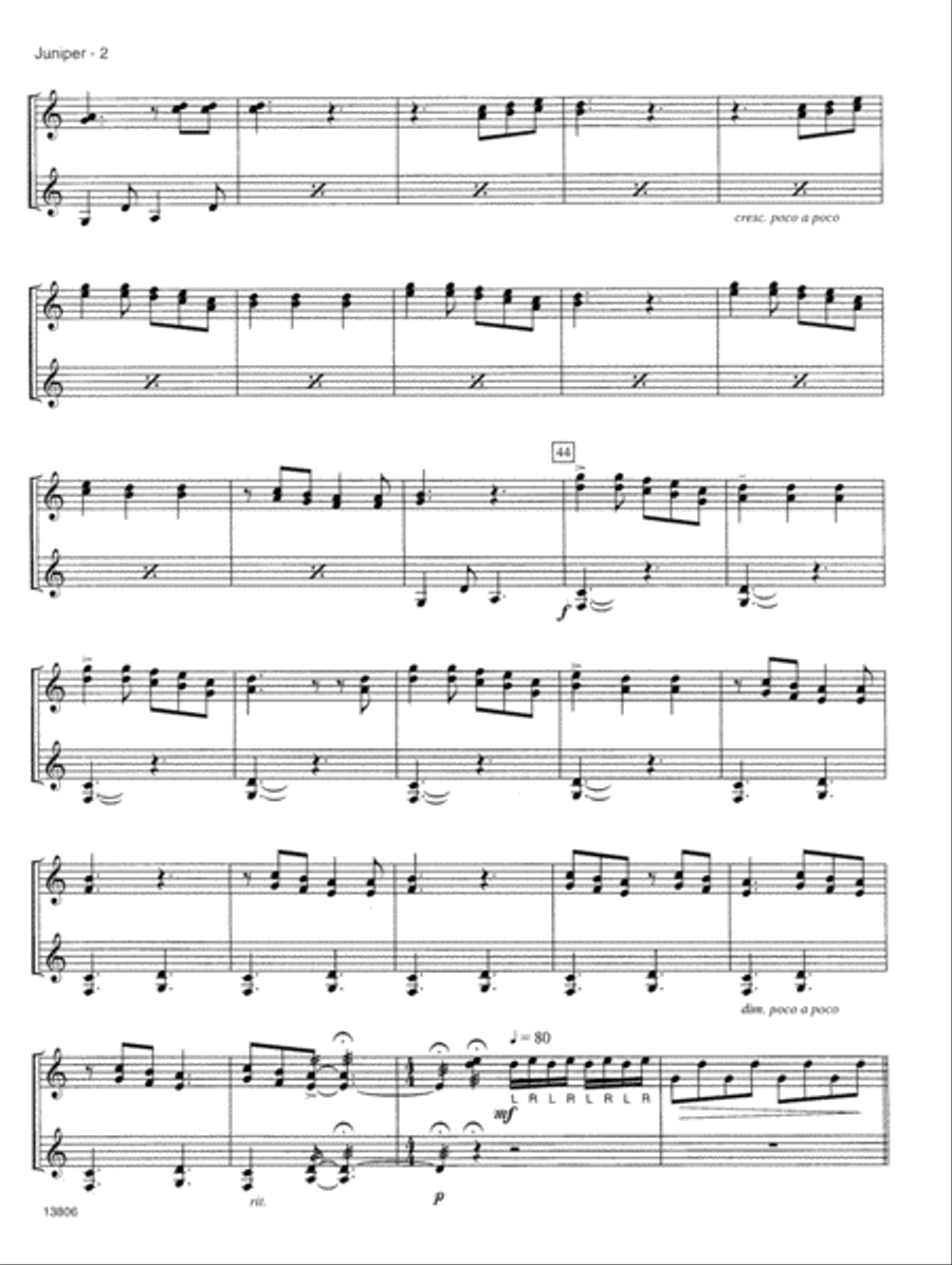 Juniper Juniper Percussion scores gallery preview page 3