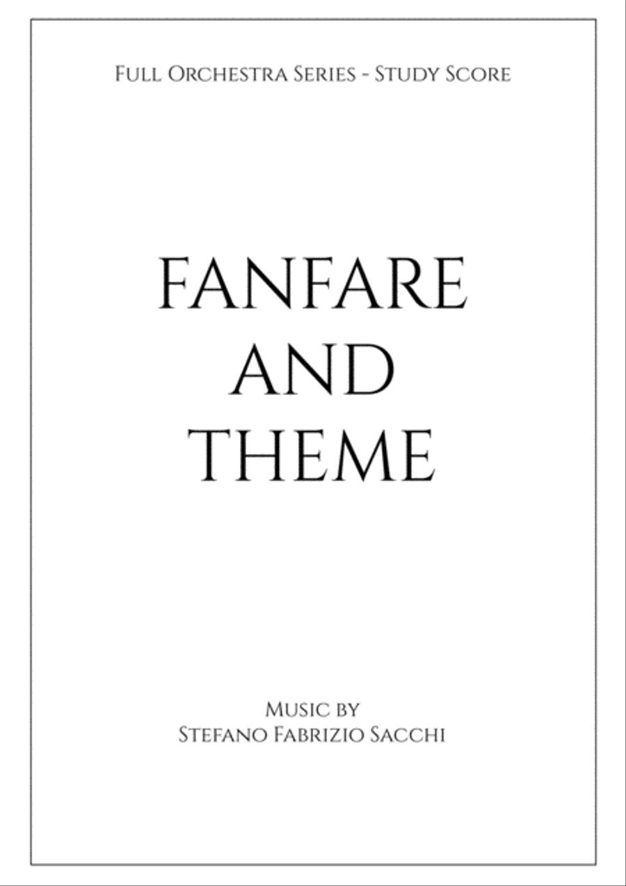 Fanfare and Theme Full Orchestra scores gallery preview page 2