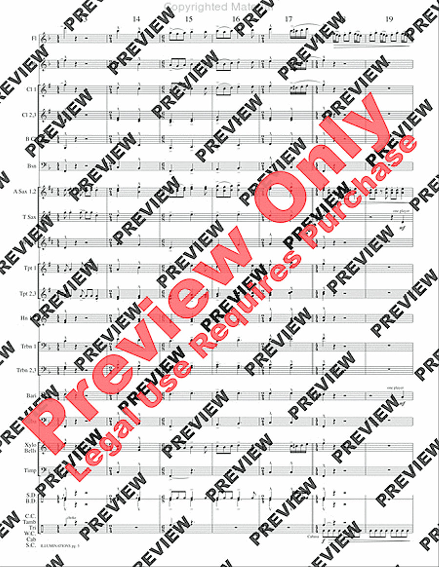 Illuminations Illuminations Concert Band scores gallery preview page 6