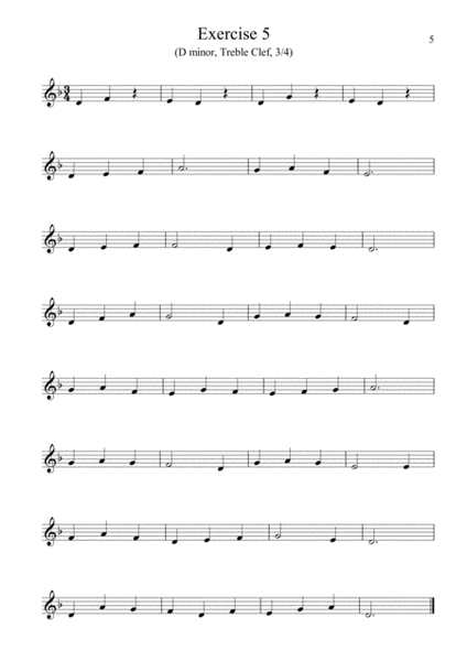 Piano Note Reading Exercise For Premier Grade Students (Volume 2)