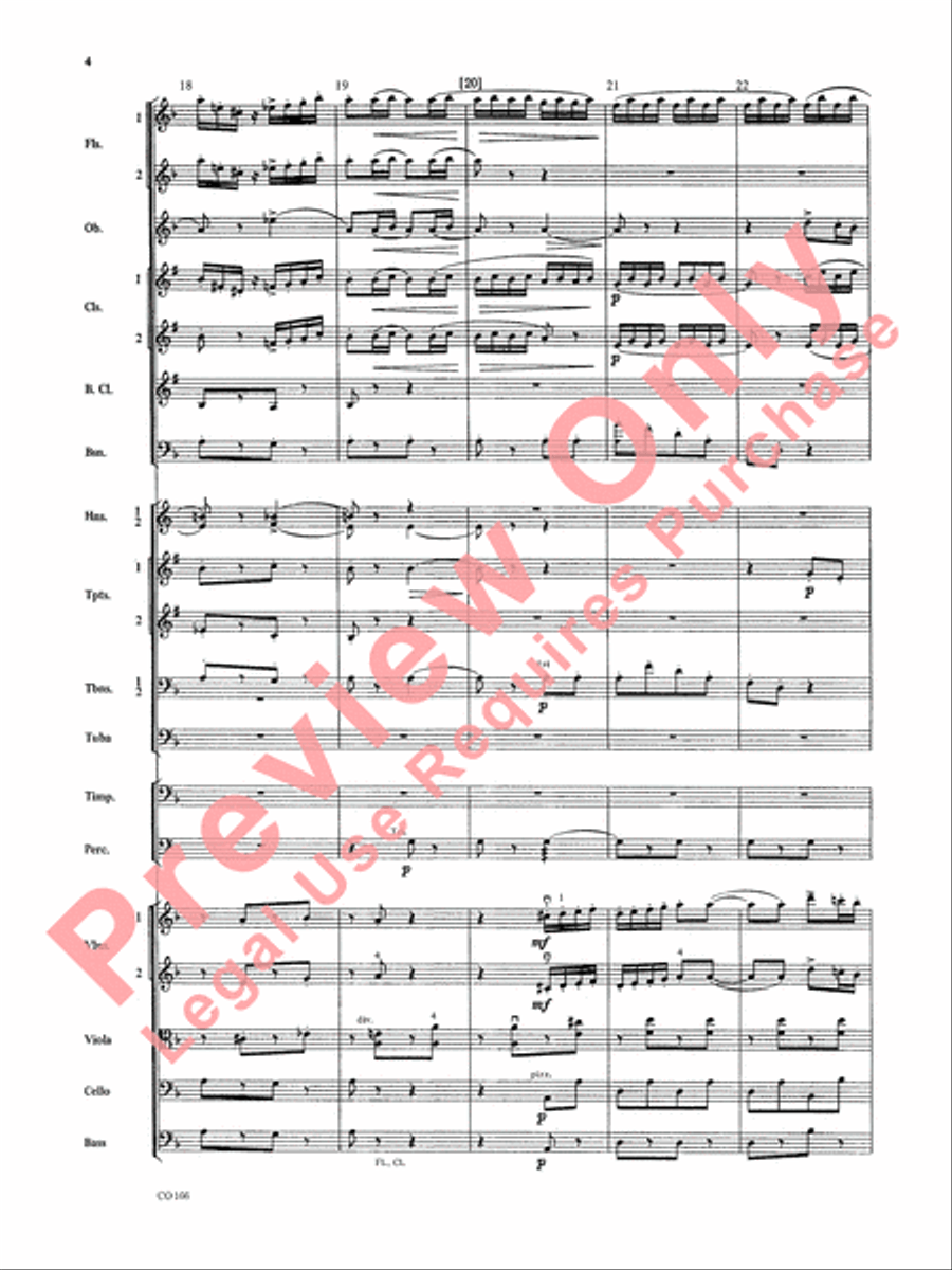 Bacchanale from Samson & Delilah (Score Only) Full Orchestra scores gallery preview page 7