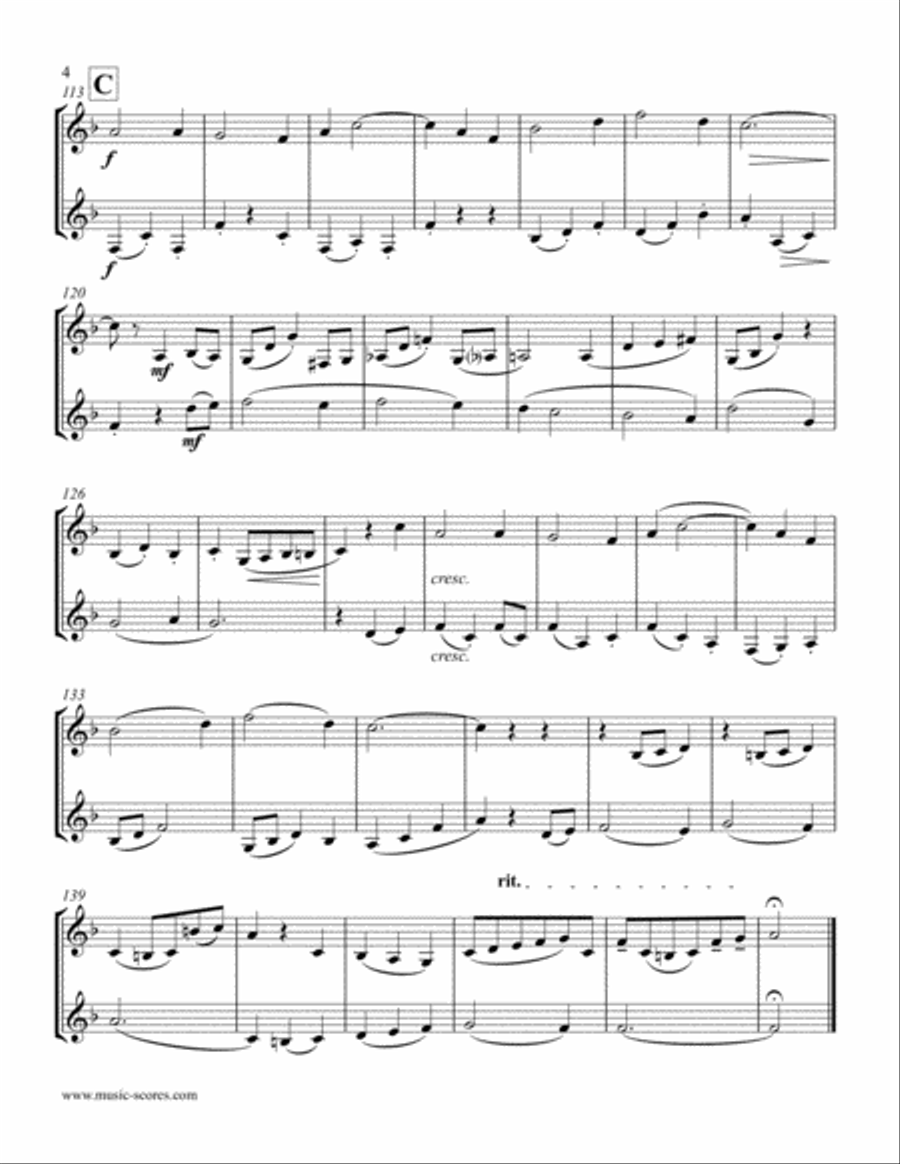 When Irish Eyes are Smiling - French Horn Duet Brass Duet scores gallery preview page 4