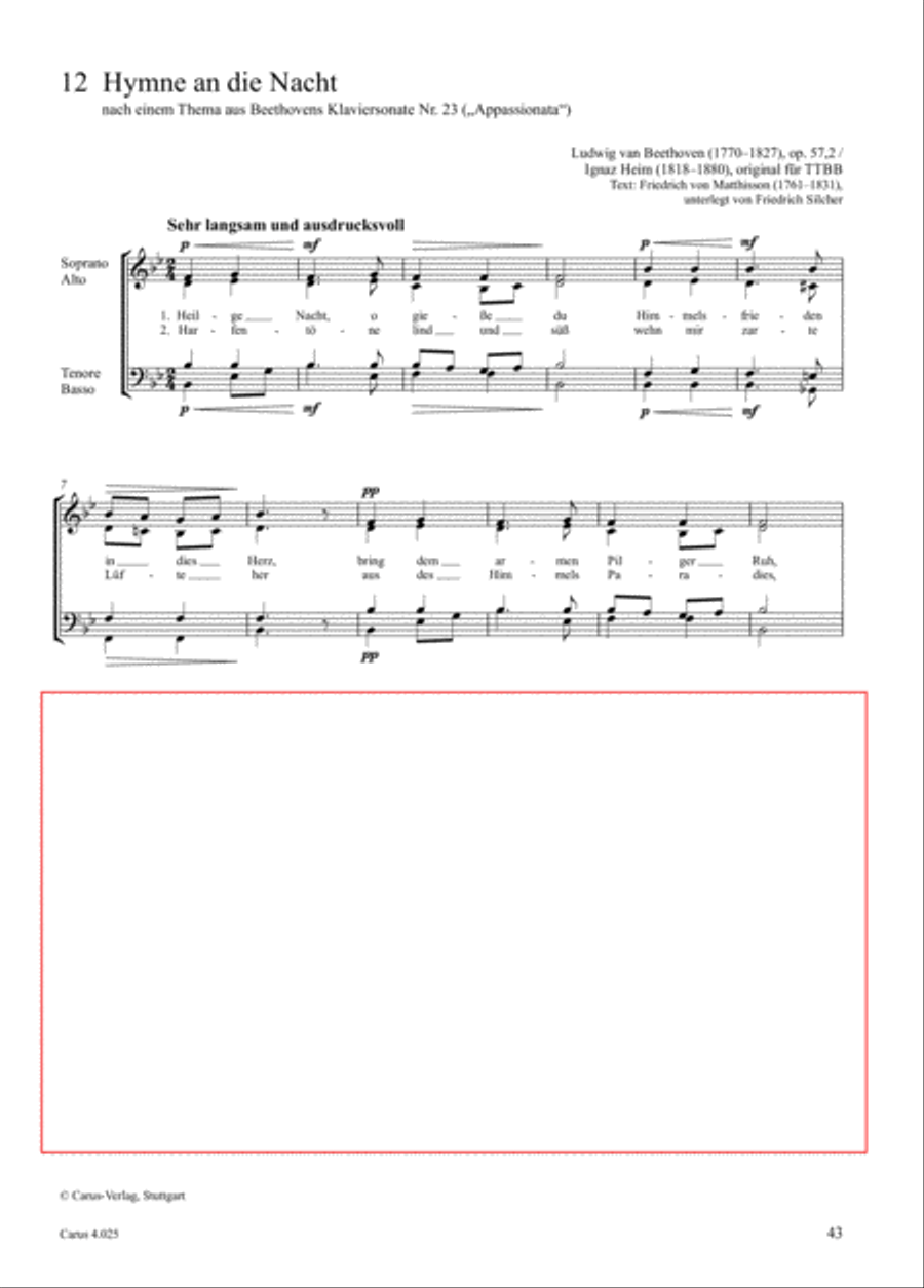 Choral Collection Beethoven Choir scores gallery preview page 7