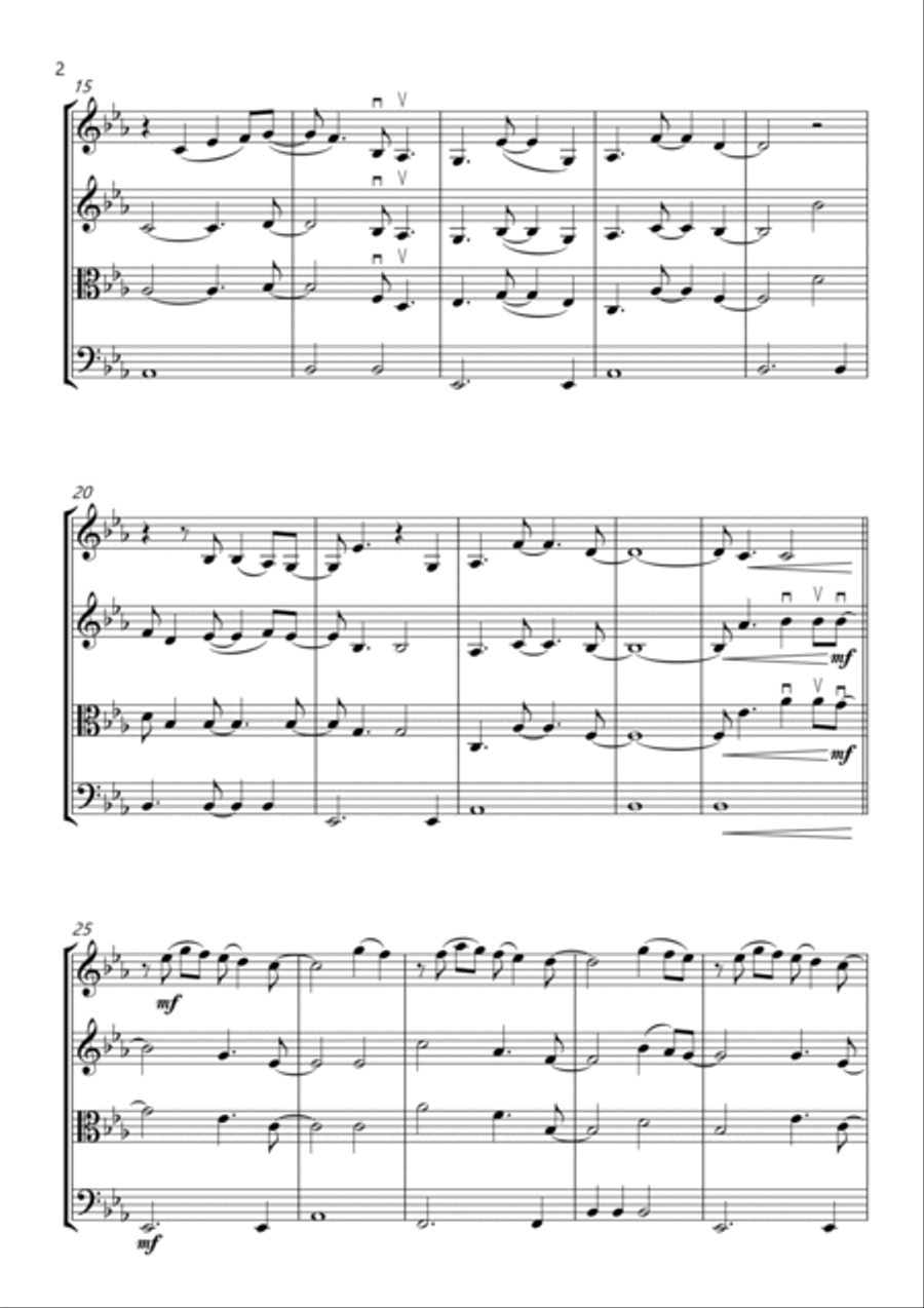 You're Still The One String Quartet scores gallery preview page 2