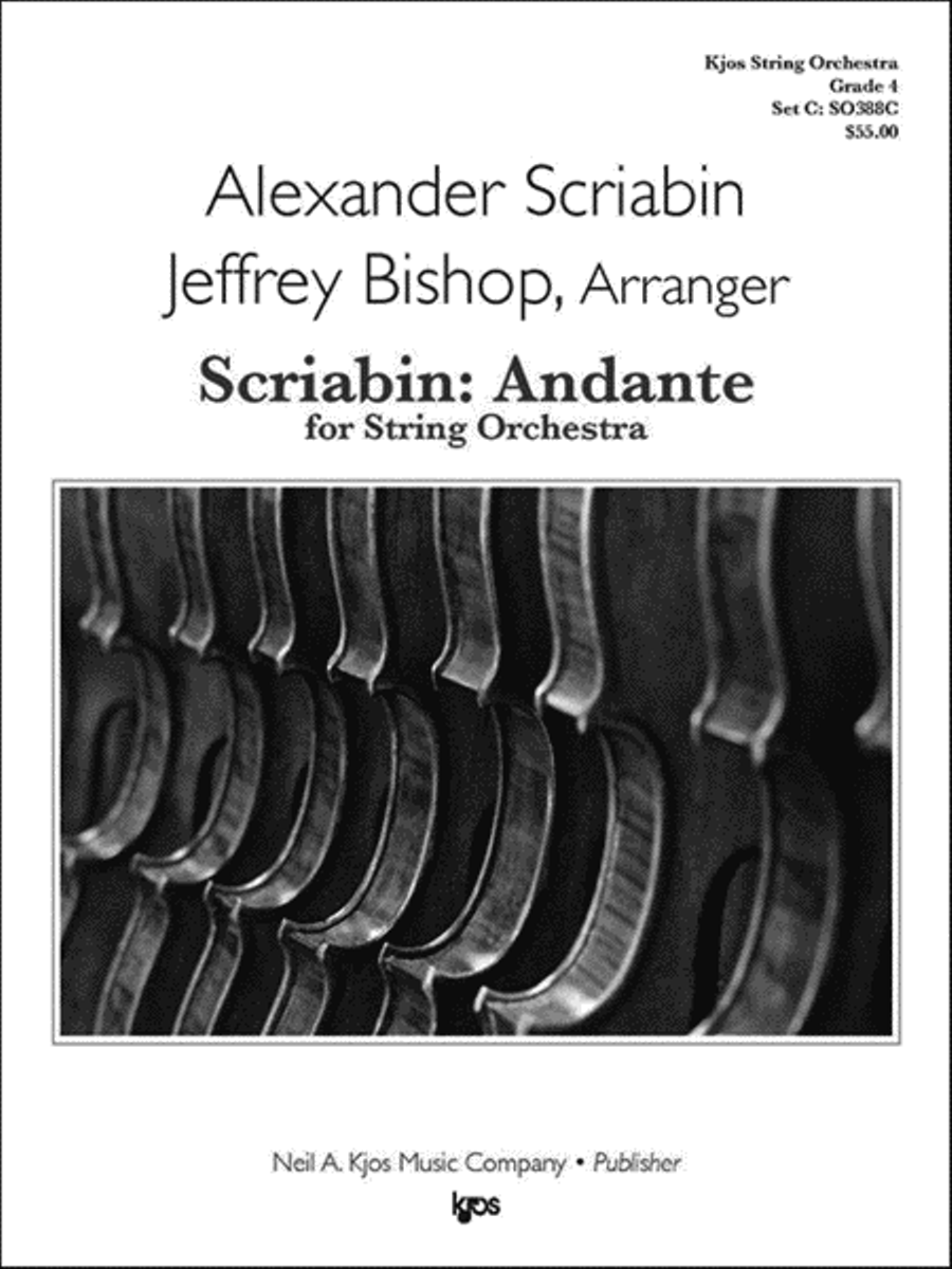 Scriabin: Andante for String Orchestra String Orchestra scores gallery preview page 1