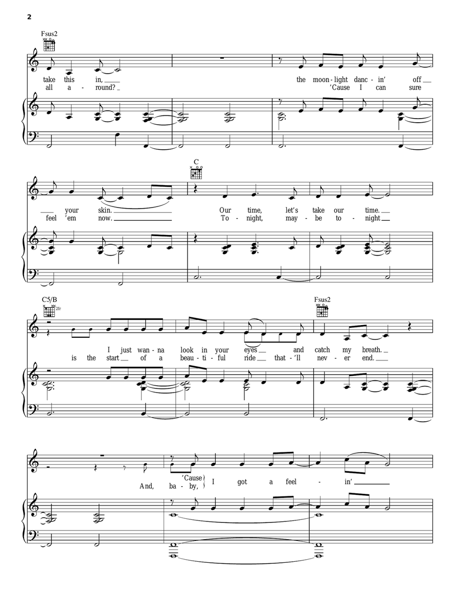 History In The Making Piano, Vocal, Guitar scores gallery preview page 2