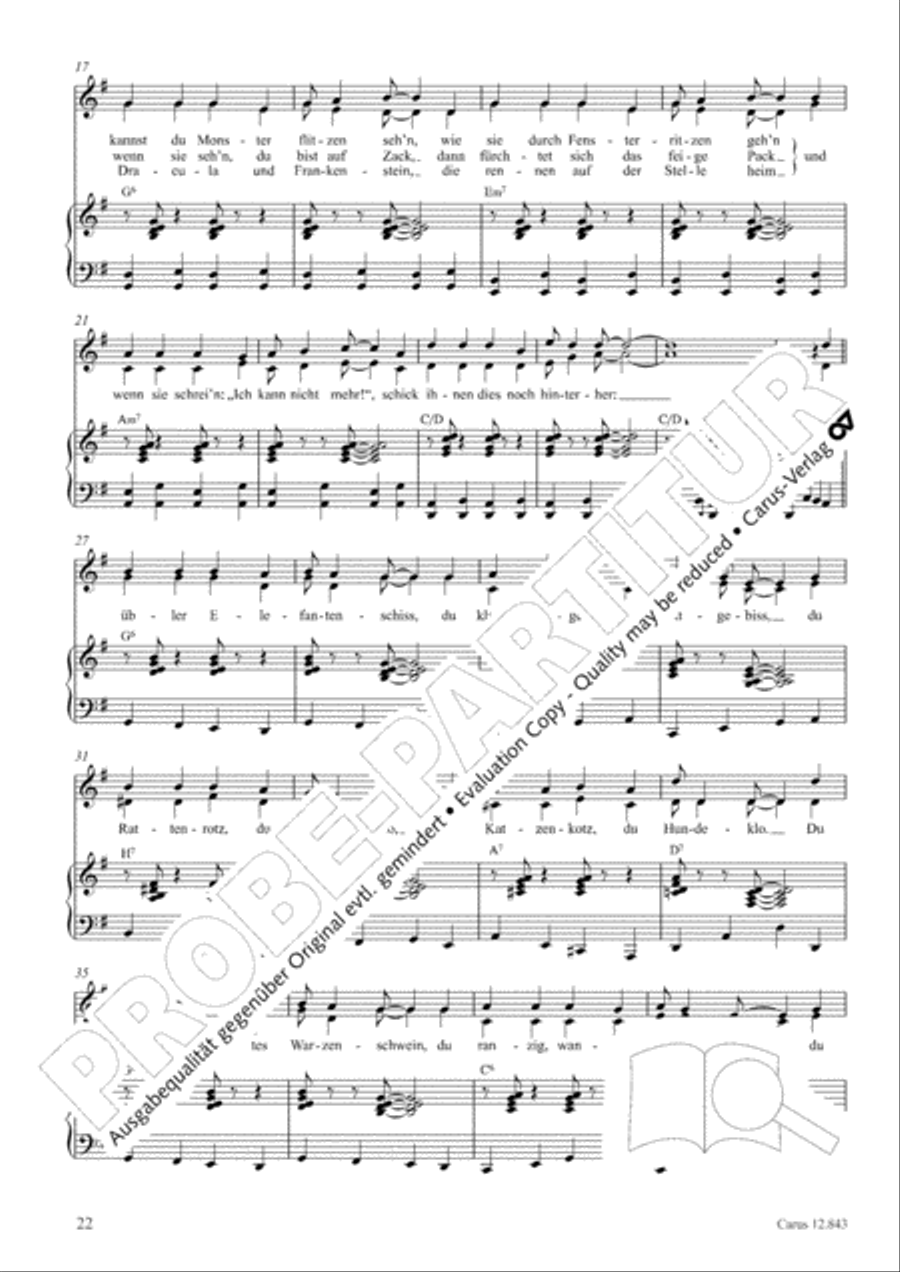 Gruselsongs, Band 1 Gruselsongs, Band 1 Score scores gallery preview page 23