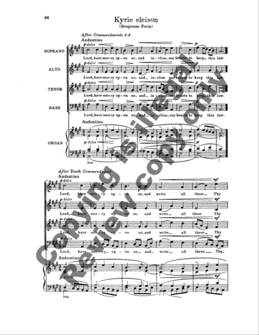 Communion Service (in A Major) STB scores gallery preview page 6