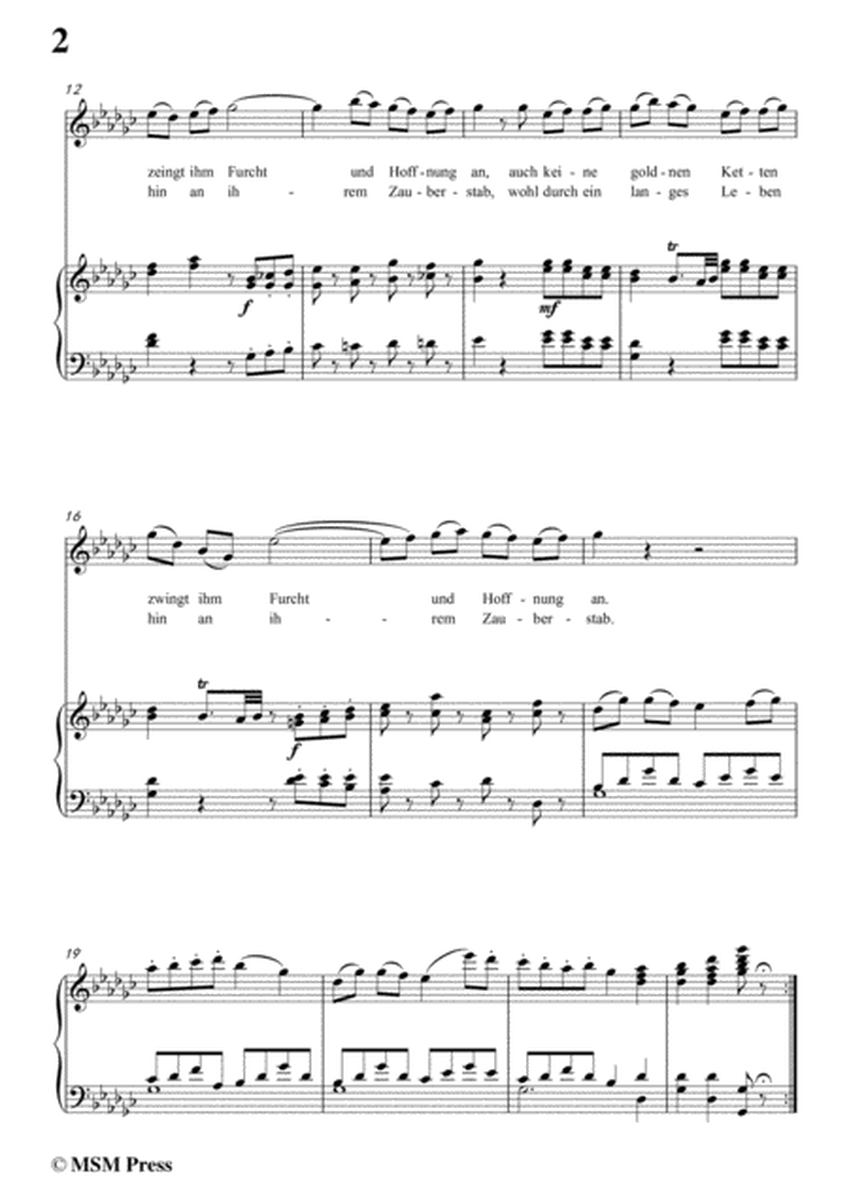Schubert-Die Fröhlichkeit,in G flat Major,for Voice&Piano image number null