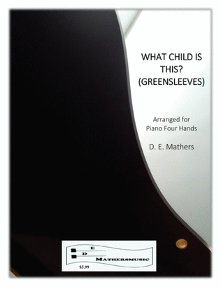 Book cover for What Child Is This? (Greensleeves) for Piano Four Hands (Young Players)