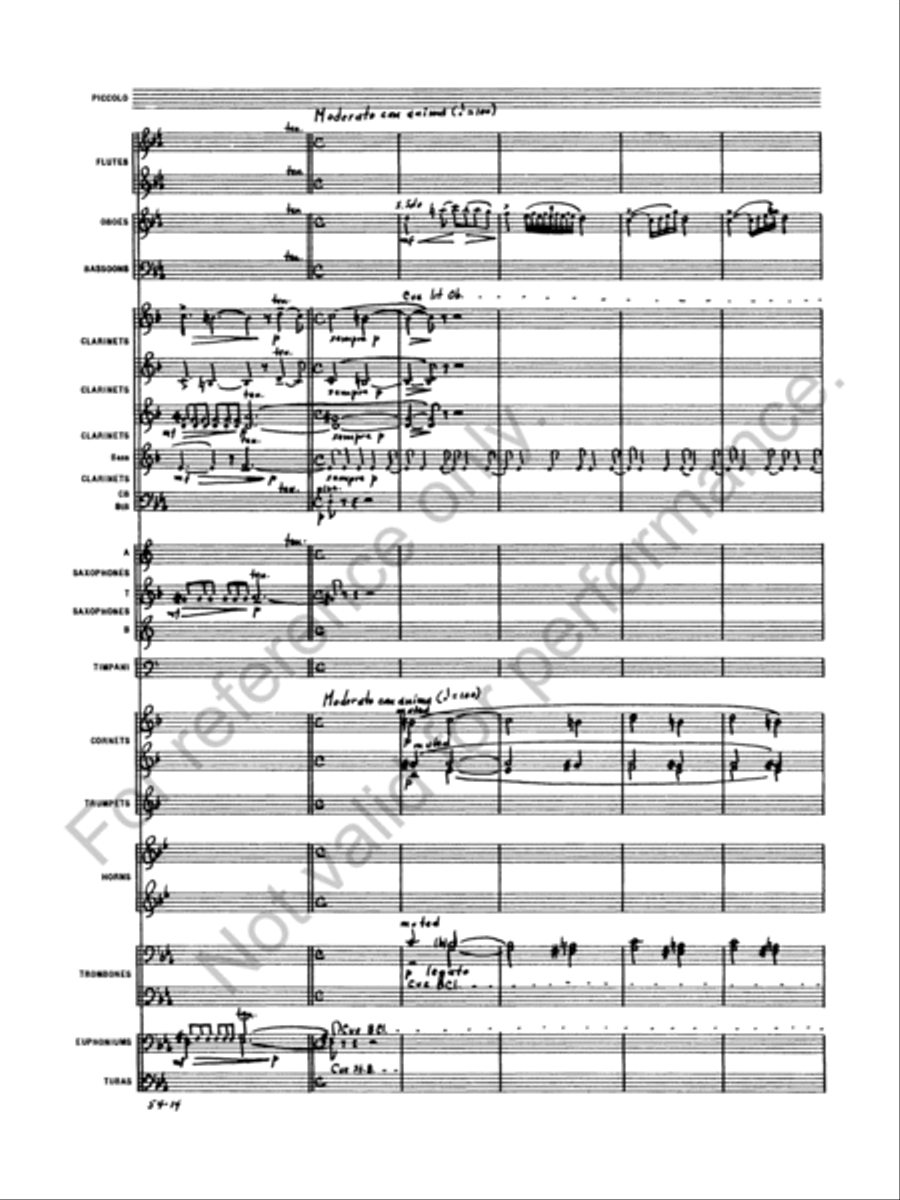 Symphony No. 5 Concert Band scores gallery preview page 16