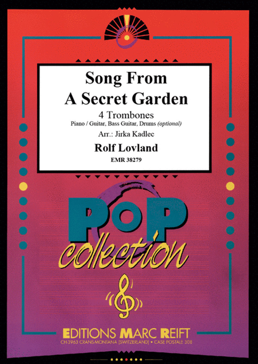 Song From A Secret Garden Trombone Quartet scores gallery preview page 1