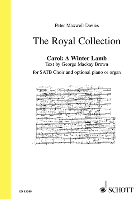 Carol: A Winter Lamb Satb Choir With Opt. Piano Or Organ