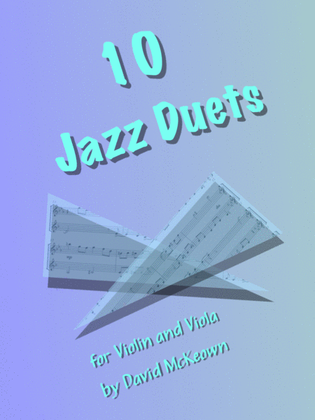 Book cover for 10 Jazz Duets for Violin and Viola