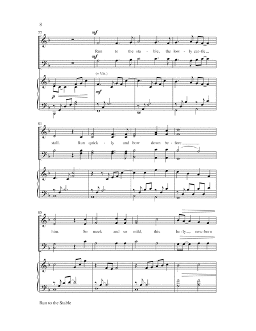 Run to the Stable 4-Part scores gallery preview page 9