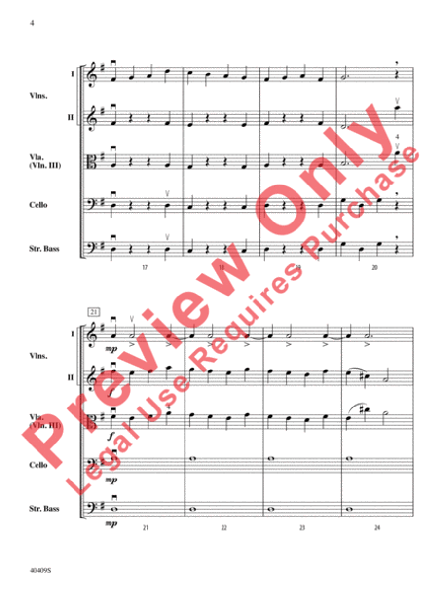 Planets in Motion String Orchestra scores gallery preview page 5