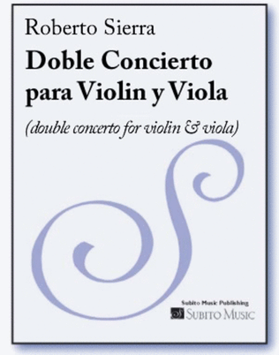 Book cover for Doble Concierto para Violin y Viola double concerto