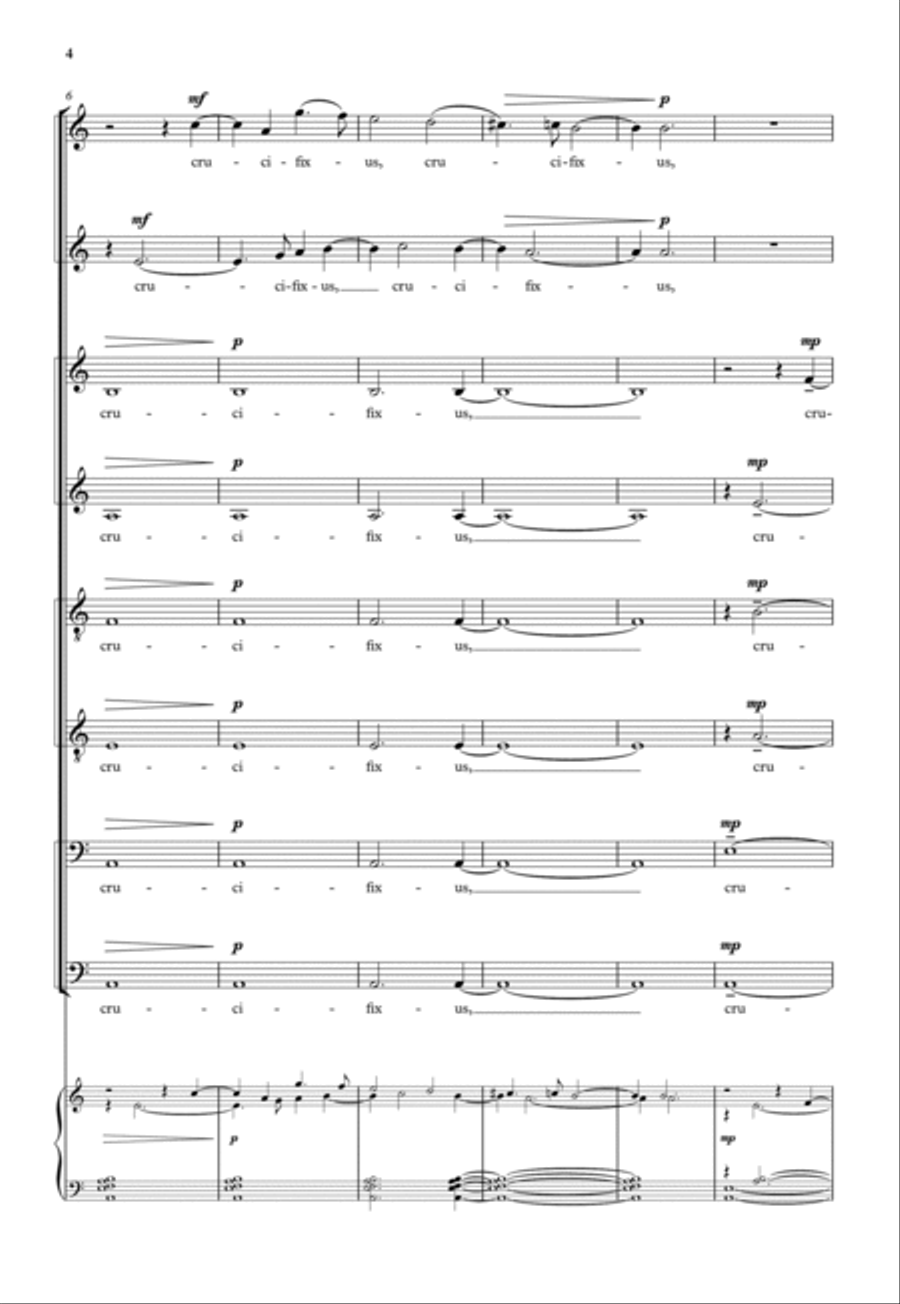 Crucifixus Re-imagined SSAATTBB scores gallery preview page 3