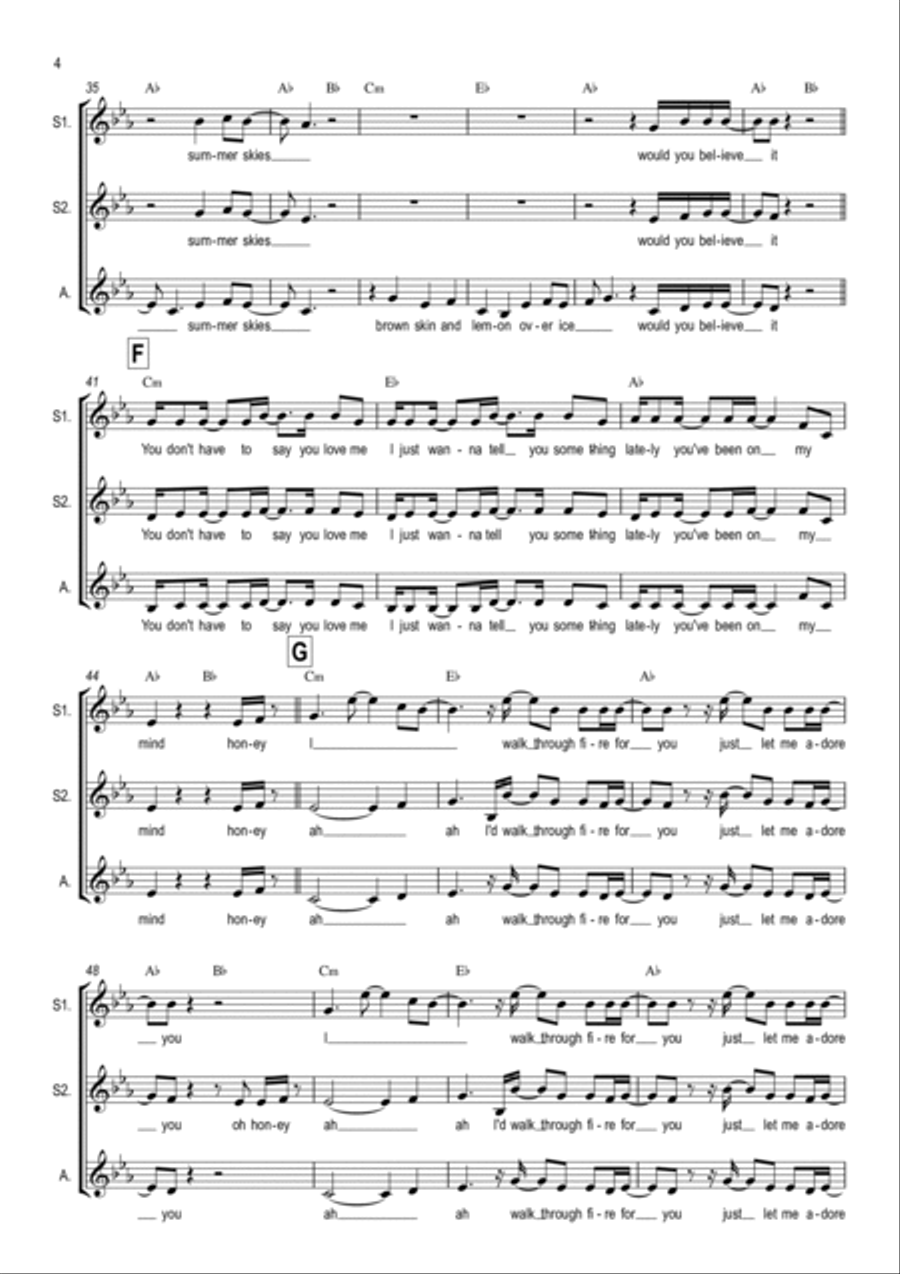 Adore You Adore You SSA scores gallery preview page 4
