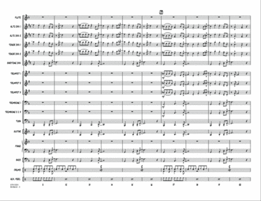Birdland (arr. John Berry) - Conductor Score (Full Score) Jazz Ensemble scores gallery preview page 3