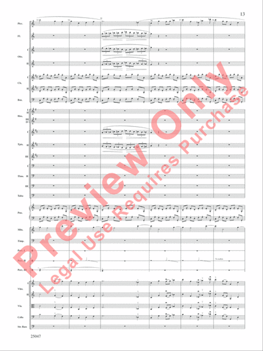 The Winds of Poseidon Full Orchestra scores gallery preview page 14
